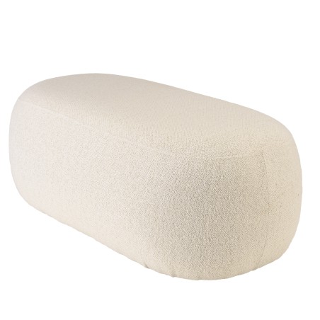 LEOPOLD - Bank van beige fijne bouclé stof LEOPOLD